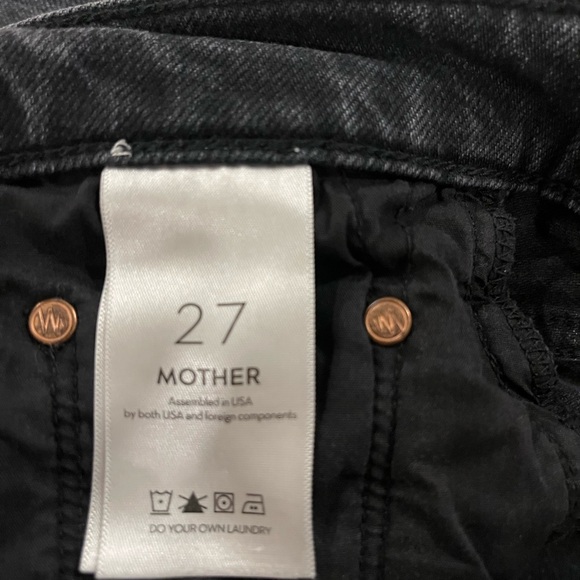MOTHER Women's Tomcat Charcoal Jeans - Picture 8 of 9